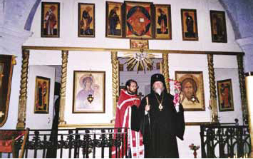 Архиепископ Евсевий, Псковский и Великолукский, после освящения колоколов. Май 1996 года